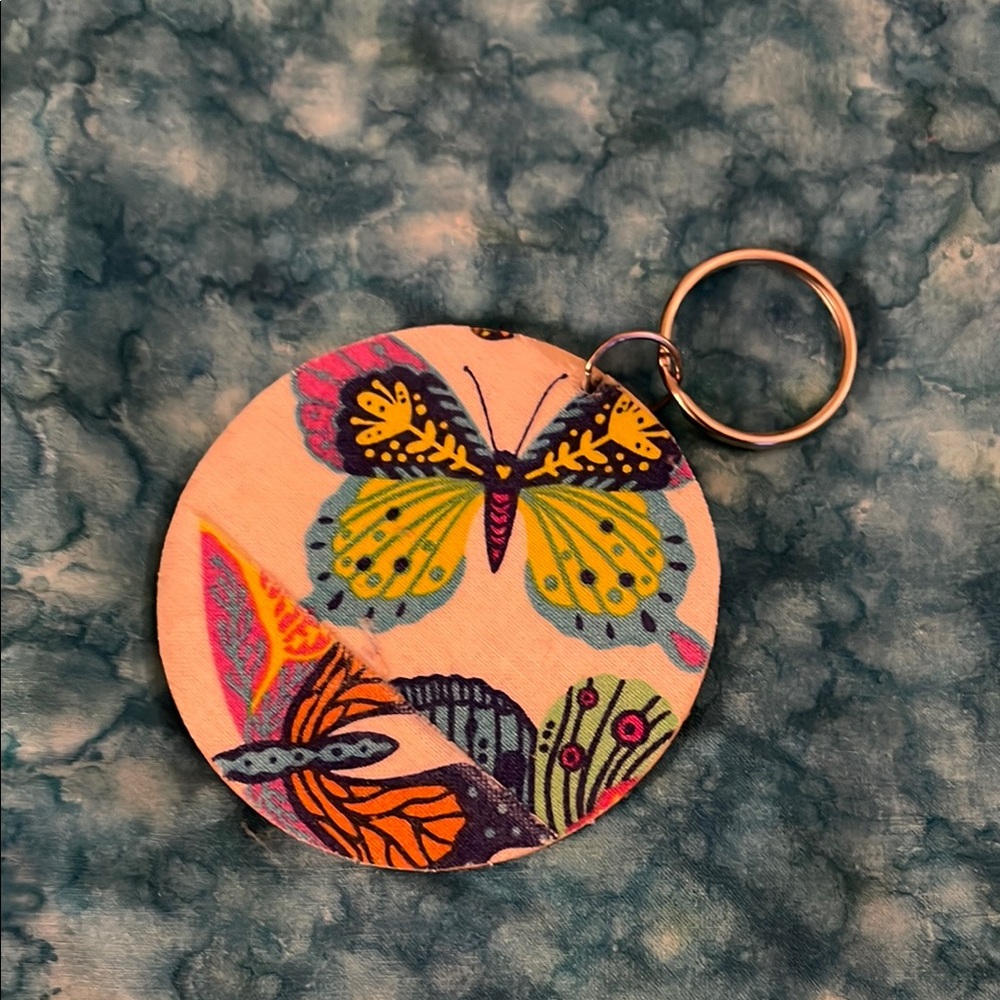 Colorful Butterfly Keychain